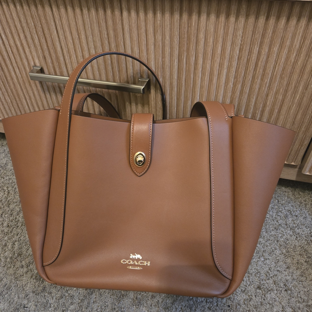 Coach Brown Leather Tote Bag - Women